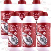 Nova -25 Derece Organik Kırmızı G12 Antifriz 1.5Litre x6 - 1