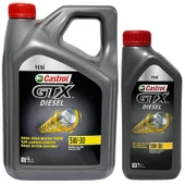 Castrol GTX Diesel 5W-30 ACEA C2 Motor Yağı 4 + 1 Litre (Toplam 5 L) thumbnail 1