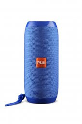 WRX01 90 dB SD Kart Aux Usb Girişli Mavi Kablosuz Bluetooth Speaker Hoparlör Ses Bombası FM Radyo - 1