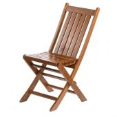 Acropol Atina Ahşap Bahçe Takımı, Katlanır Balkon Set: 60x60 Masa + 2 Sandalye - 6