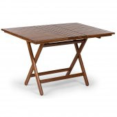 Avşa Katlanır Ahşap Bahçe Balkon Seti: 80x120 Masa + 4 Sandalye Takım - 2