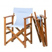 Rejisör Atina Ahşap Bahçe Balkon Seti: 80x120 Masa + 4 Sandalye Katlanır Takım - 4