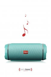 WRX05 90 dB SD Kart Aux Usb Girişli Yeşil Kablosuz Bluetooth Speaker Hoparlör Ses Bombası FM Radyo - 1