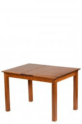 Ahşap Bahçe Balkon Mutfak Masası -Kaş Sabit Ayak 80x140 - 1