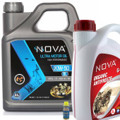 Nova 20W-50 5 Litre Motor Yağı Benzin, Lpg, Dizel +3L Kırmızı Antifriz - 1
