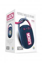 Powerway Lock Kırmızı Taşınabilir Bluetooth Hoparlör Kilit Özellikli Yüksek Ses Gücü - 3