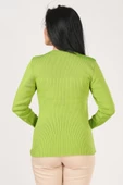 Kadın Fitilli Triko Body Yeşil - 5