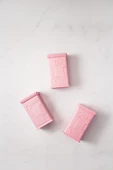 Akrilik Soft Pembe Şeker Kahve Çay Kavanozu 500 Ml (Vakum Kapak ) - 2