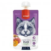 Wanpy Taze Ördekli&Bal Kabaklı 10'lu  Kedi Et Ezmesi 90 gr - 1