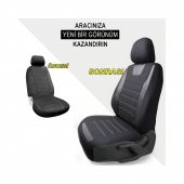 Z&C MAXTECH Fiat Egea Deri Detaylı Özel Tasarım Oto Koltuk Kılıfı Seti MAXY SB - 4