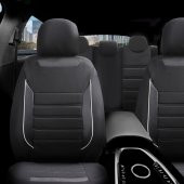 Z&C MAXTECH Renault Megane 2 Sedan Deri Detaylı Özel Tasarım Oto Koltuk Kılıfı Seti SMART SB - 1