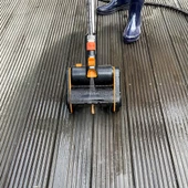 WORX WA0292 WG441E ile Uyumlu Sert Yüzeyler İçin 165mm Orta Sert Temizlik Fırçası - 10