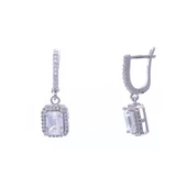 6-8 mm Baget Zirkon Taşlı 925 Ayar Gümüş 3'lü Kadın Set - 3