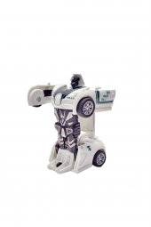 Otobot Polis Bugatti Transformers Robot Araba - 5