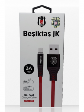 Beşiktaş Lisanslı Micro USB 3A Şarj Kablosu 1 Metre Hızlı Şarj Destekli - 1