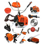 Mager 9.9 Hp Alman Metal Şanzıman Yan Tip Ot Çalı Çim Biçme Benzinli Tırpan Makinesi - 1