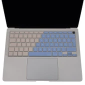 MacBook Air 13 Klavye Koruyucu A2179 A2337 M1 Türkçe Q UK ISO Ters L Enter Silikon Koruma Film thumbnail 3