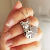 Vaoov 925 Ayar Gümüş İsimli Koala Kolye thumbnail 3