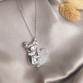 Vaoov 925 Ayar Gümüş İsimli Koala Kolye thumbnail 5