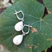 Vaoov 925 Ayar Gümüş Mayorka İnci Küpe thumbnail 5