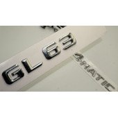 Benz GL 63 4Matic Bagaj Krom Metal 3M 3D Yazı Logo - 1