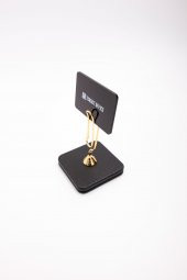Deri Not Tutucu Gold Detaylı - 1