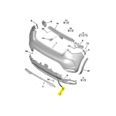 Citroen Ds4 Arka Tampon Çeki Kapak [Orjinal] (7422S7) - 1