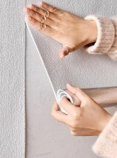 Renkli Duvarlar Kendinden Yapışkanlı Alüminyum Folyolu Isı Ses Yalıtımlı Duvar Kağıdı Paneli 50X280 cm - 1