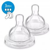 Philips Avent SCF 633/27 Anti kolik Biberon Emziği 3 Delikli Orta Akış - 1
