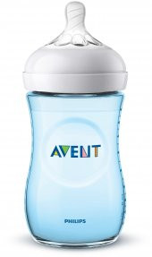 Philips Avent SCF 035/17 Natural PP Biberon 260 ml Tekli Mavi - 1