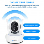 Mini otomatik ev güvenlik kapalı IP kamera gözetim kablosuz WiFi kamera bebek izleme monitörü - 4