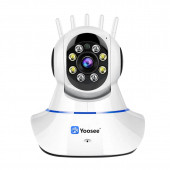 Kablosuz Full HD 1080P wifi IP 5 Antenli kablosuz 355° Bebek izleme Güvenlik Kamerası - 1