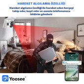 Kablosuz Full HD 1080P wifi IP 5 Antenli kablosuz 355° Bebek izleme Güvenlik Kamerası - 2