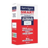 Sorvagen Smart Sitikolin DHA Omega 3 ve B12 30 Kapsül - 1