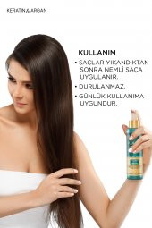 Bioxcin Keratin & Argan Onarıcı Sıvı Saç Bakım Kremi 150 ml - 3