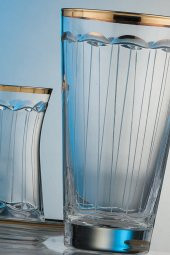 Kcd Zerafet Altın Kesme El Dekor Yaldızlı 6 Adet Desenli Su Ve Meşrubat Bardak Takımı thumbnail 1