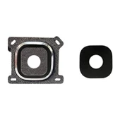 Samsung Galaxy E5 / E7 Kamera Lensi Kamera Camı Çerçeveli - Siyah - 1