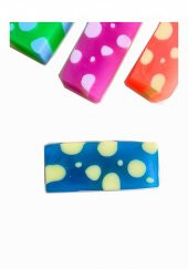 Renkli Silgi Sweety Silgi Orta Boy Mikro Silgi Yumuşak 4 Adet Yumuşak Silgi - 2