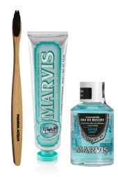 Pharma Acqua Bambu Diş Fırçası + Marvis Anise Mint Diş Macunu 85 ml + Ağız Gargarası 120 ml - 1