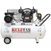 Kuletaş 2 Hp 8 Bar 100 LT Çift Kafa Hava Kompresörü - 1