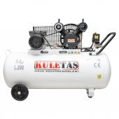 Kuletaş 3 Hp 8 Bar 200 LT Çift Kafa Pistonlu Hava Kompresörü - 1