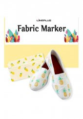 Tekstil Kumaş Kalemi Markörü 8 li Keçeli Kalem Fabric Marker Tekstil Markörü 8 Renk 1  Paket - 3