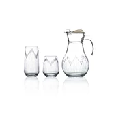 Decocia Kazaan 25 Parça  12 Kişilik Su ve Meşrubat Kesme Bardak Seti Vega Desenli thumbnail 1