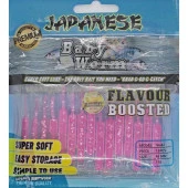 Japanese Baby Worm Muz Aromalı LRF Silikon Solucan Yem - 2