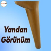 Aspen Lüks Mobilya Kanepe Koltuk Tv Ünitesi Konsol Yükseltici Ayağı Ayakları 24 Cm Ahşap Desenli - 5