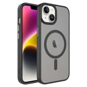 Apple iPhone 14 Kılıf Mat Arka Yüzey Zore Flet Magsafe Kılıf thumbnail 3