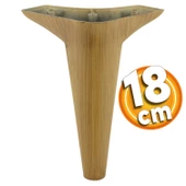 Aspen Lüks Mobilya Kanepe Koltuk Tv Ünitesi Konsol Yükseltici Ayağı Ayakları 18 Cm Kahverengi thumbnail 1