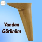Aspen Lüks Mobilya Kanepe Koltuk Tv Ünitesi Konsol Yükseltici Ayağı Ayakları 18 Cm Kahverengi thumbnail 5