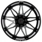 EMR-633-03 12.0x22"-6x139.7 ET-44 106,1 Matt Black Milling Jant (4 Adet) - 2