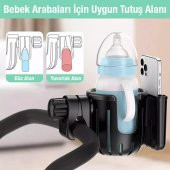 Coofbe Bebek Arabası Bisiklet Motosiklet İçin Ayarlanabilir Bardak ve Cep Telefonu Tutucu Biberon Tutucu Scooter Tutucu - 3